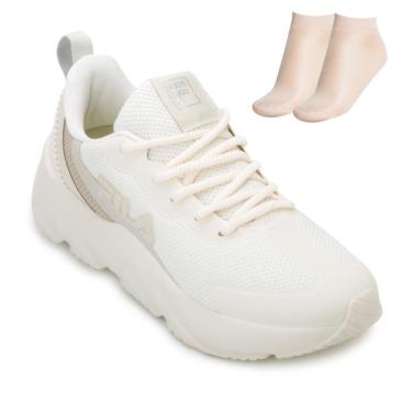 Imagem de Tenis Fila Emotion Feminino, Gardenia/Raw White/Semolina, 39