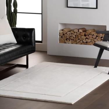 Imagem de Nuloom Auralyn Solid 2,5 x 25,4 m, lavável à máquina, tapete para sala de estar, quarto, sala de jantar, areia