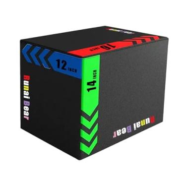 Imagem de Dynwave Caixa de salto pliométrica Equipamento de exercício de salto Treinamento de força Caixa de degrau para exercício, Style a