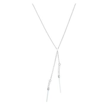 Imagem de SalesOne Star Wars Ahsoka Tano Colar com sabre de luz de gota dupla, Aço inoxidável, Sem Pedra Preciosa