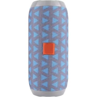 Imagem de Caixa de Som Portátil Bluetooth, Rádio FM, Entrada USB, Bateria Recarregável, Design Compacto (Azul-celeste)