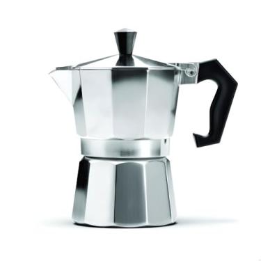 Imagem de Cafeteira Italiana Moka: Seu Café Expresso Autêntico em Alumínio para 3 Xícaras (150ml) | Leve, Durável e Essencial para Sabor Puro na Cozinha