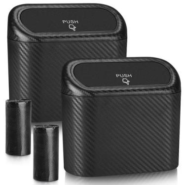 Imagem de Lixeira de carro Acmor Mini Vehicle Trash Bin, pacote com 2 unidades d