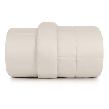 Imagem de Edredom Casal Altenburg Algodão Lux 200 Fios Plumi Bege Delavé