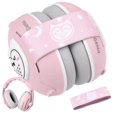 Imagem de Protetores de ouvido para bebês Lilian & Gema 2 em 1 Owl Noise Protect