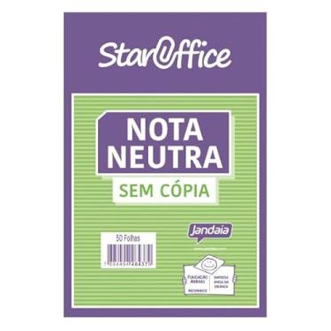 Imagem de Staroffice Talão Nota Neutra 50 Folhas 20x1 | Fabricado pela Jandaia | Papel de Qualidade e Durável | Tamanho 10x15cm | Ideal para Prestadores de Serviço, Uso Comercial e Profissional