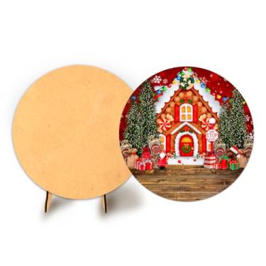 Imagem de Painel Sublimado 50cm C Elastico Natal + Suporte MDF (NAT101)