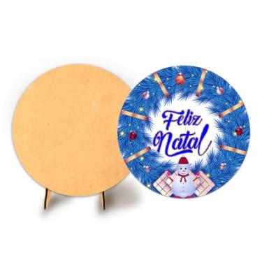 Imagem de Painel Redondo Com Elastico 50cm Flores + Suporte MDF (NAT127)