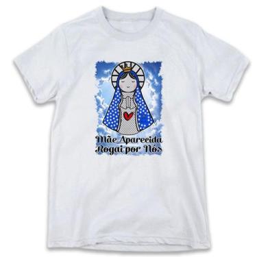 Imagem de 1 Camiseta Personalizada Nossa Senhora Aparecida Rogai Por Nós - W3Art