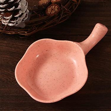 Imagem de Prato de tempero em forma de flor, pratos de aperitivo de plástico, mini tigelas multiusos multiusos multiusos (rosa)