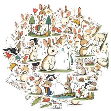 Imagem de Pacote de adesivos de animais com 35 peças de adesivos divertidos para laptop, motocicleta, bagagem, telefone, faça você mesmo, guitarra, laptop, notebook, mala de viagem