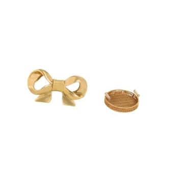 Imagem de Fenteer Puxador de Cesta de Frutas em Latão com Laço para Gaveta de Cozinha, Armário, Cômoda, Tigela de Lanches Trançada, Puxador para Banheiro, Prato de Pão