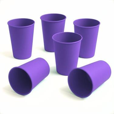 Imagem de 25 Copos de Plasticos Kit Copos Coloridos 200ml Infantil Reutilizavel 