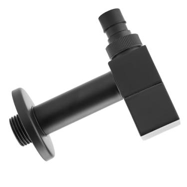 Imagem de Eacam Torneira de água Fria de Montagem Em Parede Quadrada de Latão, Torneira Feita de Latão Premium, Fácil de Instalar para Máquina de Lavar Banheiro (Torneira para máquina de lavar roupa de 4