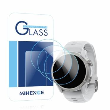 Imagem de MIHENCE Protetor de tela compatível com smartwatch COROS APEX 4 de 42 mm, película protetora de vidro temperado 9H (3 peças)