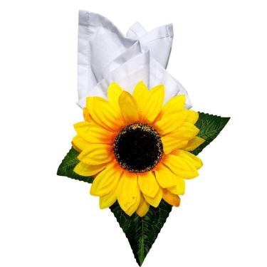 Imagem de Maison Charlo Kit 4 Porta Guardanapo Celebration Girassol amarelo