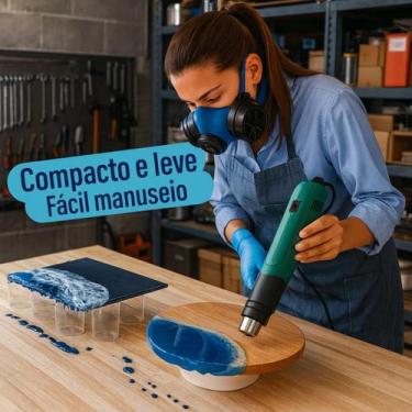 Imagem de Mini Soprador Térmico Potente Ferramenta Aquecimento Rápido Reparos Ar