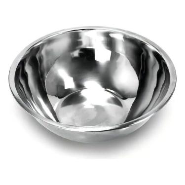 Imagem de 2X Saladeira Bacia Tigela Inox Multiuso Salada Arroz Macarrã