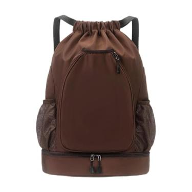 Imagem de predolo Mochila com Cordão, Bolsa de Tênis Portátil com Compartimento para Sapatos, Mochila com Cordão para Acessórios de Atividades Ao Ar Livre, Raquete de T