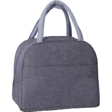 Imagem de Lancheira isolada com alças para homens e mulheres porta-recipientes de alimentos espessos à prova de vazamento, lancheira térmica para trabalho e escritório