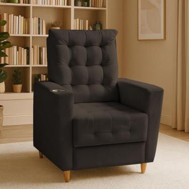 Imagem de Poltrona de Amamentação Melissa Puff Marrom