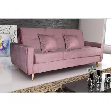 Imagem de Sofá Cama Casal Reclinável Com Baú Pamela - Turkey Rose