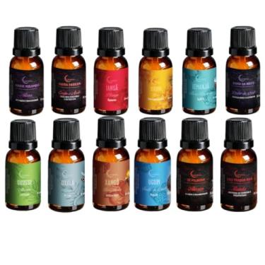 Imagem de Kit 12 Essências Liquidas Umidificador Orixás 15 ml