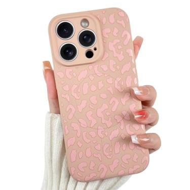 Imagem de OOK Capa magnética para iPhone 16 Pro, estampa fofa de leopardo rosa de silicone, compatível com MagSafe Cheetah Print proteção para câmera à prova de choque fina capa de telefone para 6,3 polegadas