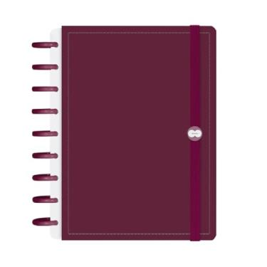 Imagem de Caderno Iscool Disc Inteligente 140 Folhas Solid Colors Marsala M+
