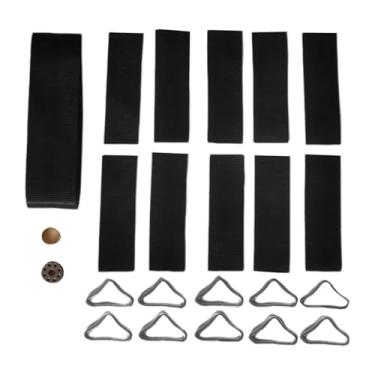 Imagem de Dynwave Kit de reparo rápido com 10 fivelas triangulares para trampolim e anéis triangulares. Ideal para tapetes de reparo de trampolim.