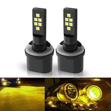 Imagem de SOCAL-LED 2x 880 893 899 Lâmpada de neblina LED Avançada 3030 SMD Lâmpada DRL colorida brilhante para uso diurno, Amarelo dourado