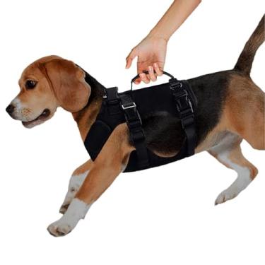Imagem de Shakven Arnês de elevação para cães, tipoia de suporte para cães - Arnês de suporte para cães ajudante de para cães - Estilingue grande ajustável para cães, ajuda de caminhada para cães com