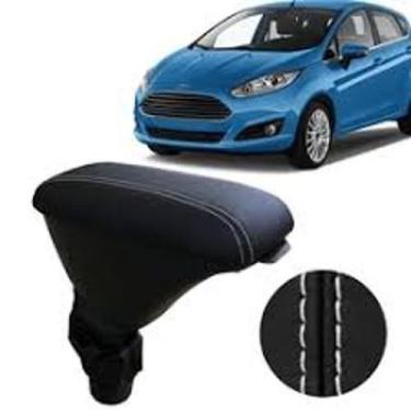 Imagem de Apoio De Braço New Fiesta Tecido Cinza C/Costura Branca - Scar Automot