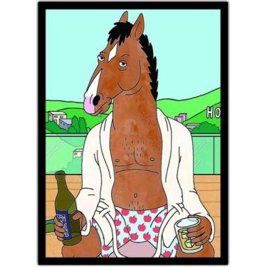 Imagem de Quadro Anime Bojack Horseman Desenho Com Moldura G02 - Vital Quadros  