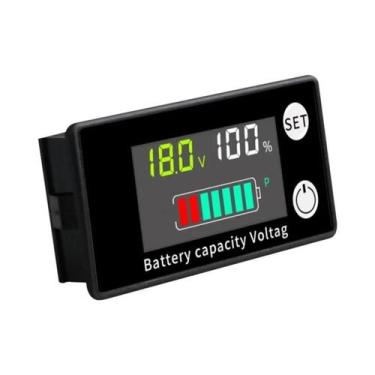 Imagem de Indicador Digital De Capacidade De Bateria LCD 8-100V Com Alarme De Te