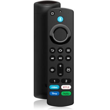 Imagem de Controle remoto de voz de substituição adequado para Fire Smart TV Stick (HD/4K Max/4K/Lite), Cubo de TV, Smart TV (3ª geração, design pendente) para Smart TVs Samsung-TCL, não para Roku