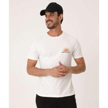 Imagem de Camiseta Masculina Estampa Frase Manga Curta MR-37141, Bege, GG