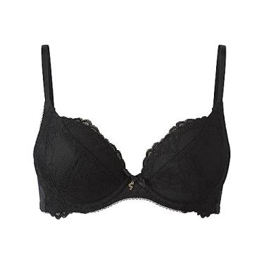 Imagem de Gossard Sutiã feminino Superboost de renda acolchoado, Preto (Preto), 34E