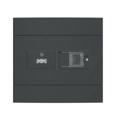 Imagem de Conjunto UsbA+ Informática Grafite Fosco Lunare Up Schneider