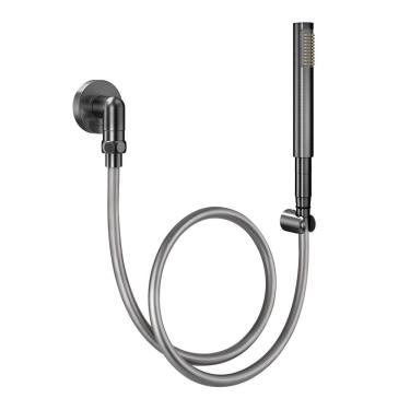 Imagem de Ducha Manual com Joelho 90° Docol C30 90018346070 Grafite Escovado