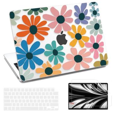 Imagem de AKIT Capa compatível com MacBook Air de 13 polegadas 2025 2024 2023 2022 M4 M3 M2 A3240 A3113 A2681, capa rígida para laptop com protetor de tela + capa de teclado para MacBook Air de 13,6 polegadas