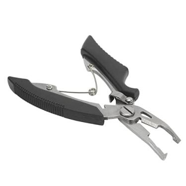 Imagem de Alicate de Pesca, Confortável Reduz a Fadiga Em Aço Inoxidável Removedor de Anzol Alicate de Alta Nitidez para Atividades Ao Ar Livre para Linha de Náilon (Preto)