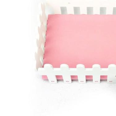 Imagem de Naroote Plataforma de Cerca de Hamster Fácil de Limpar, Plataforma Deslizante de Casa de Hamster de Material de PVC para, Adequada para Anões, Ursos Dourados e Planadores de Açúcar (Fundo rosa)