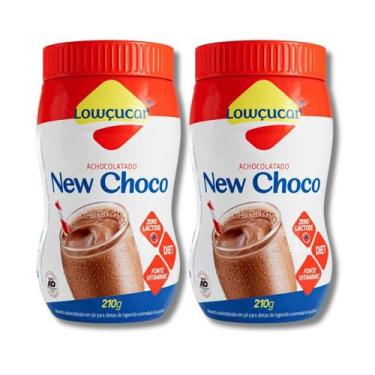 Imagem de 2x Achocolatado Saudável Zero Lactose New Choco 210g - Lowçucar