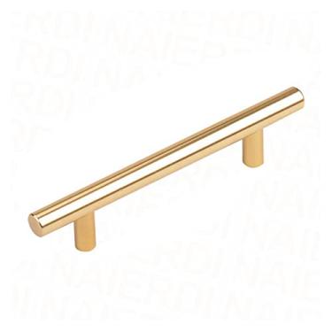 Imagem de FAFACAI Puxadores de armário Puxador de gaveta 10 peças puxador de armário dourado de aço inoxidável escovado puxador de porta de armário de cozinha puxador de gaveta (ouro 320 mm) (ouro 192 mm)