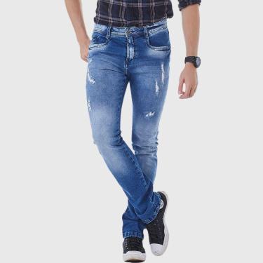 Imagem de Calça Jeans HNO Jeans Skinny Destroyed Masculina-Masculino