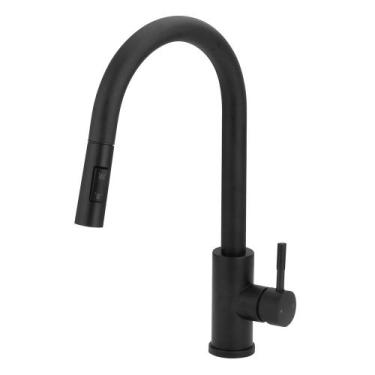 Imagem de Torneira Cozinha Monocomando Ducha Extensível Black/Preto - Modelar
