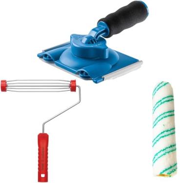 Imagem de Pad Para Pintura Acabamento Recorte + Suporte Garfo 23cm + Rolo 23cm Poliamida 8mm