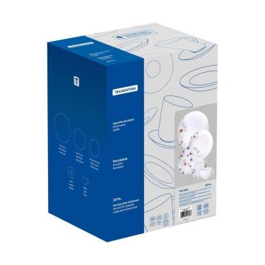 Imagem de Aparelho De Jantar Tramontina Floratta Em Porcelana Decorada 20 Peças