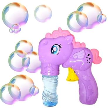 Imagem de Brinquedo que faz Bolinhas de Sabão Automática Bolhas Unicórnio Infantil